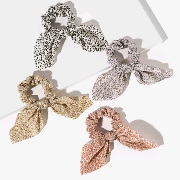Set of 4 Hair Scrunchies - Picture 3 of 5